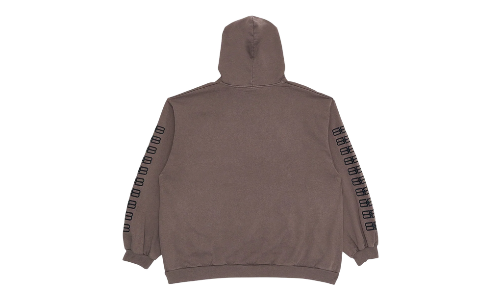 BB Paris Icon Embroidered Oversized Hoodie "Dusk Grey" 570811 TMVG6 9642