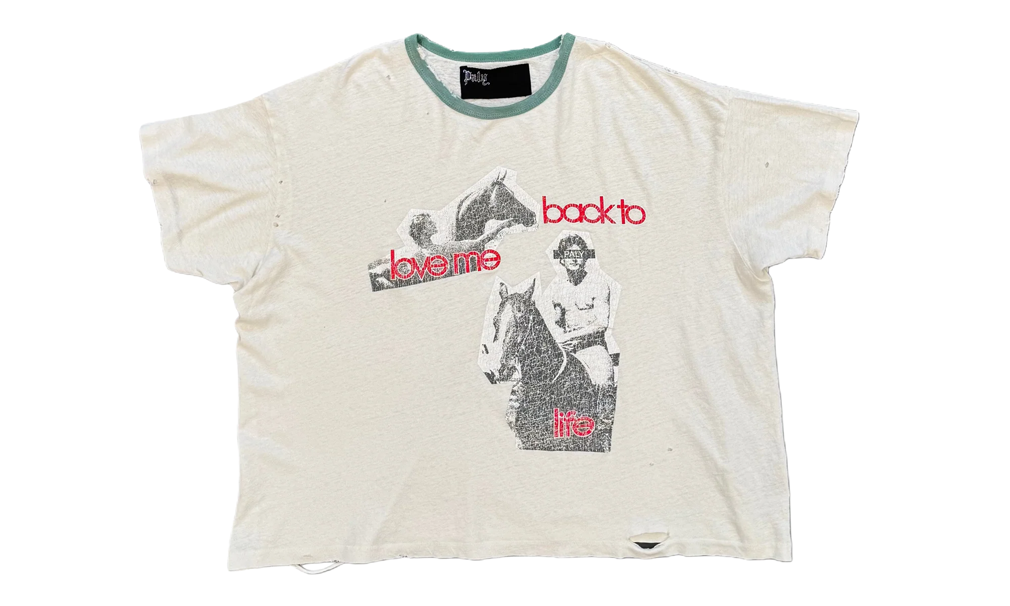 Back To Life Ringer Tee "White" 2U005Q1010VWT