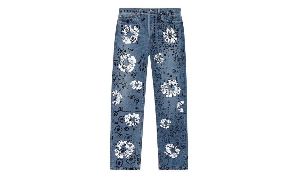 Irak Levi's 501 Wreath Logo Jeans "Light Wash / Vintage Indigo / Black" DT294