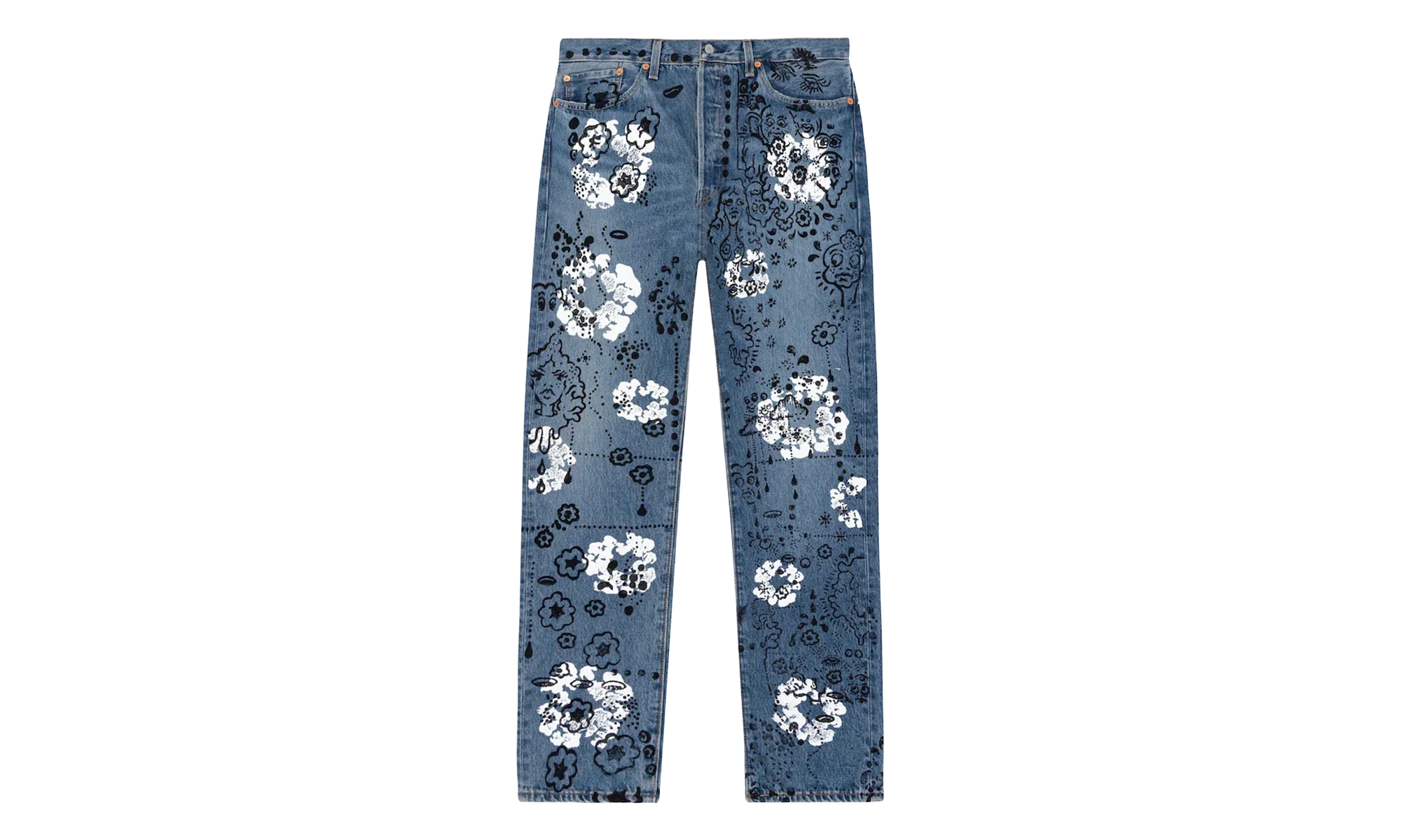 Irak Levi's 501 Wreath Logo Jeans "Light Wash / Vintage Indigo / Black" DT294