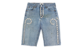 Cowrie Shell Denim Shorts "Medium Wash" BAR17