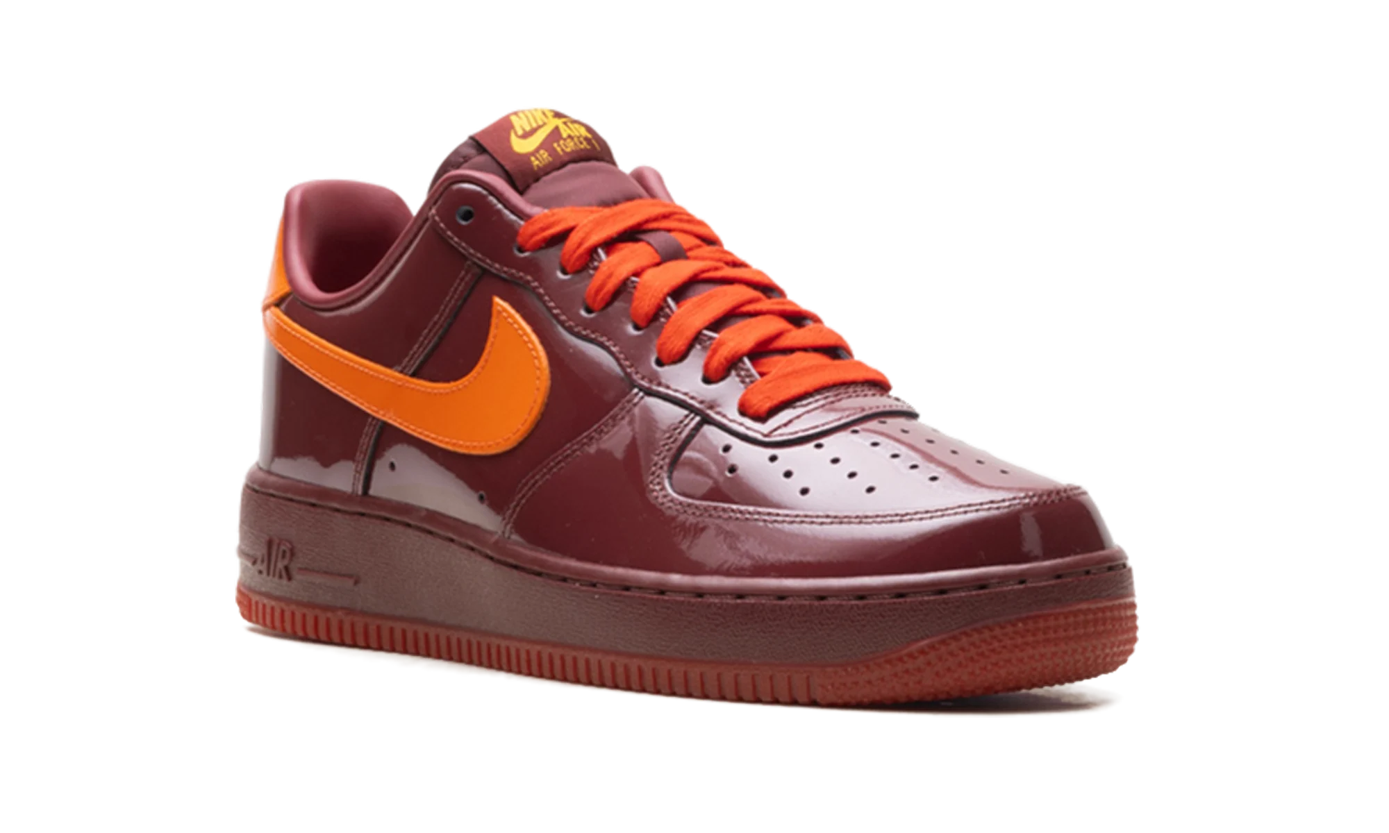 Air Force 1 Low "Patent Leather Dark Team Red Safety Orange" IO4489 601