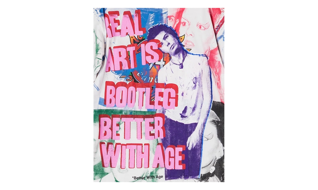 Bootleg Print Tee "White / Multicolor" BWA75