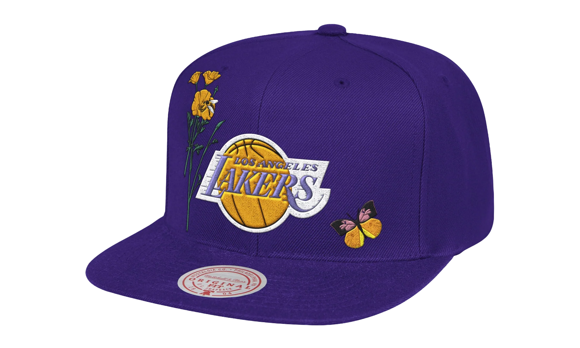 NBA Los Angeles Lakers HWC State Snapback Hat "Flower - Purple" 6HSSSH20057 LALPURP