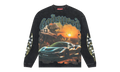 Sunset Drift LS T-Shirt "Black Wash" 8ZDGNQ1F