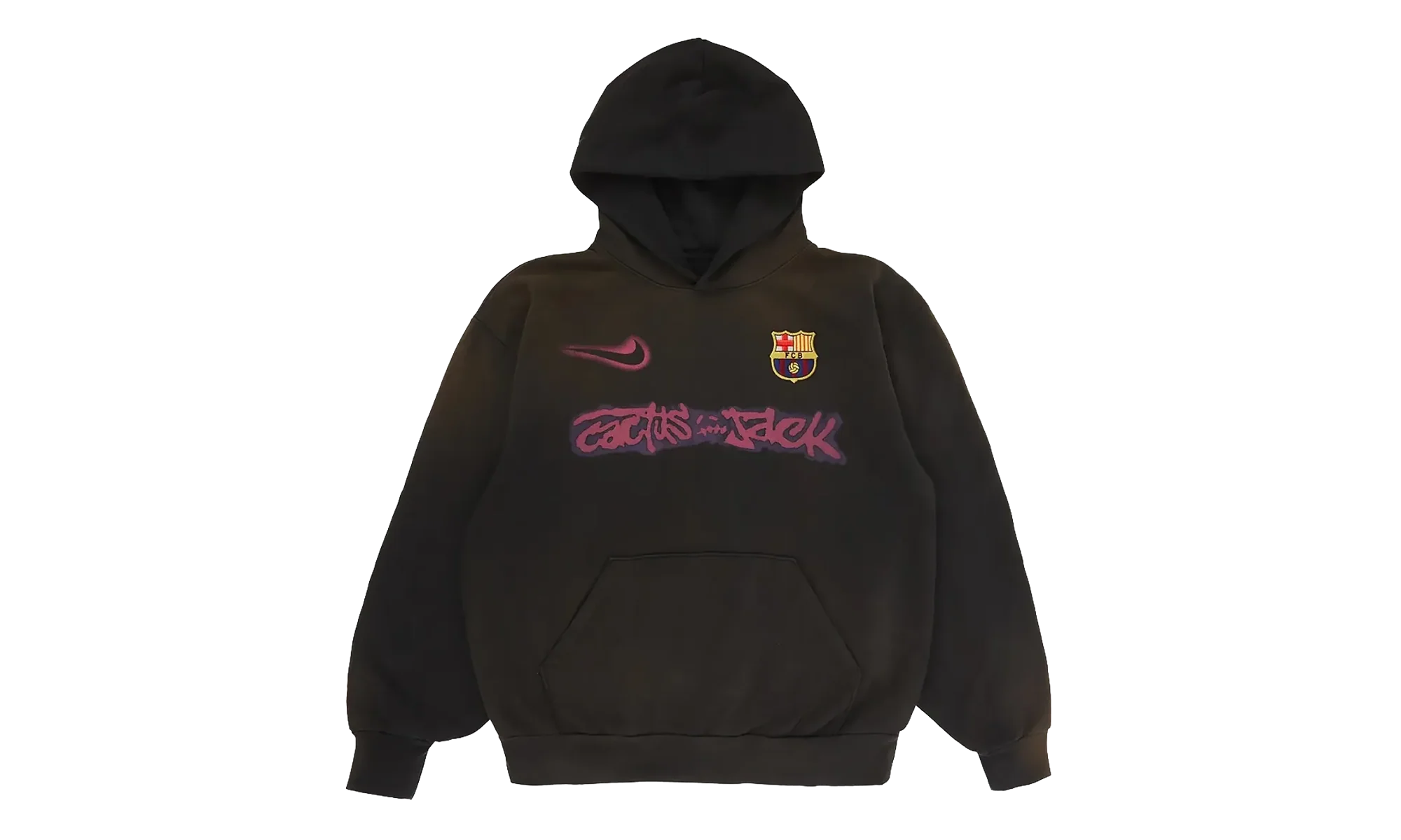 FC Barcelona x Cactus Jack Split-Dye Crest Hoodie "Brown" FQCJ HS02