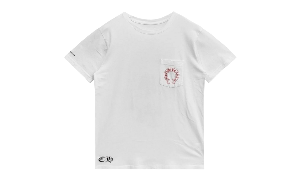 Cemetery Cross Red Horseshoe Tshirt "White/Red" CHRM0687