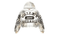 Spiral Zip Up Hoodie "Dark White" 11451 10004VFSZUH DARK