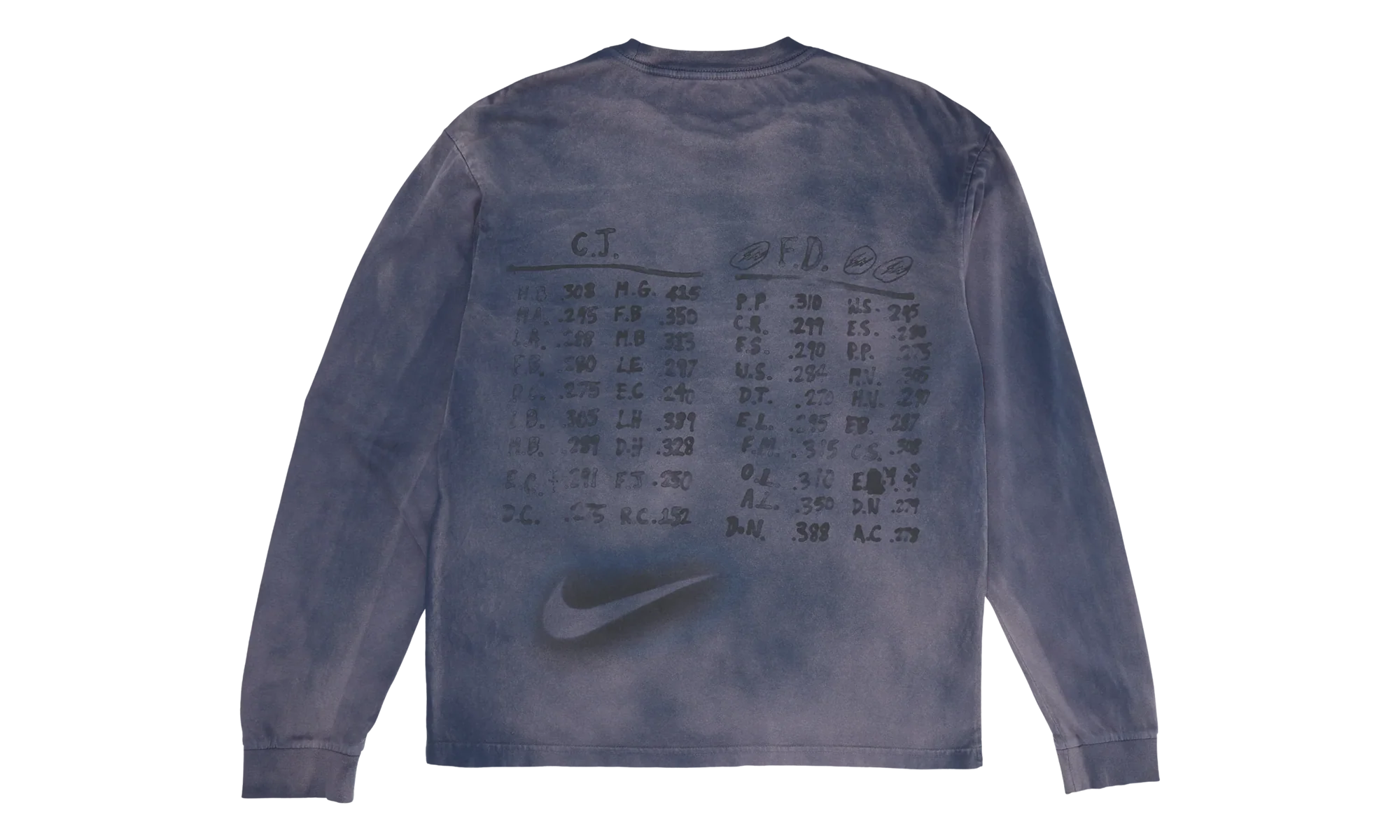 Cactus Jack by Travis Scott x Fragment x Nike Houston To Ise Mie Long-Sleeve "Navy" 01945 10004CJBTSX NAVY