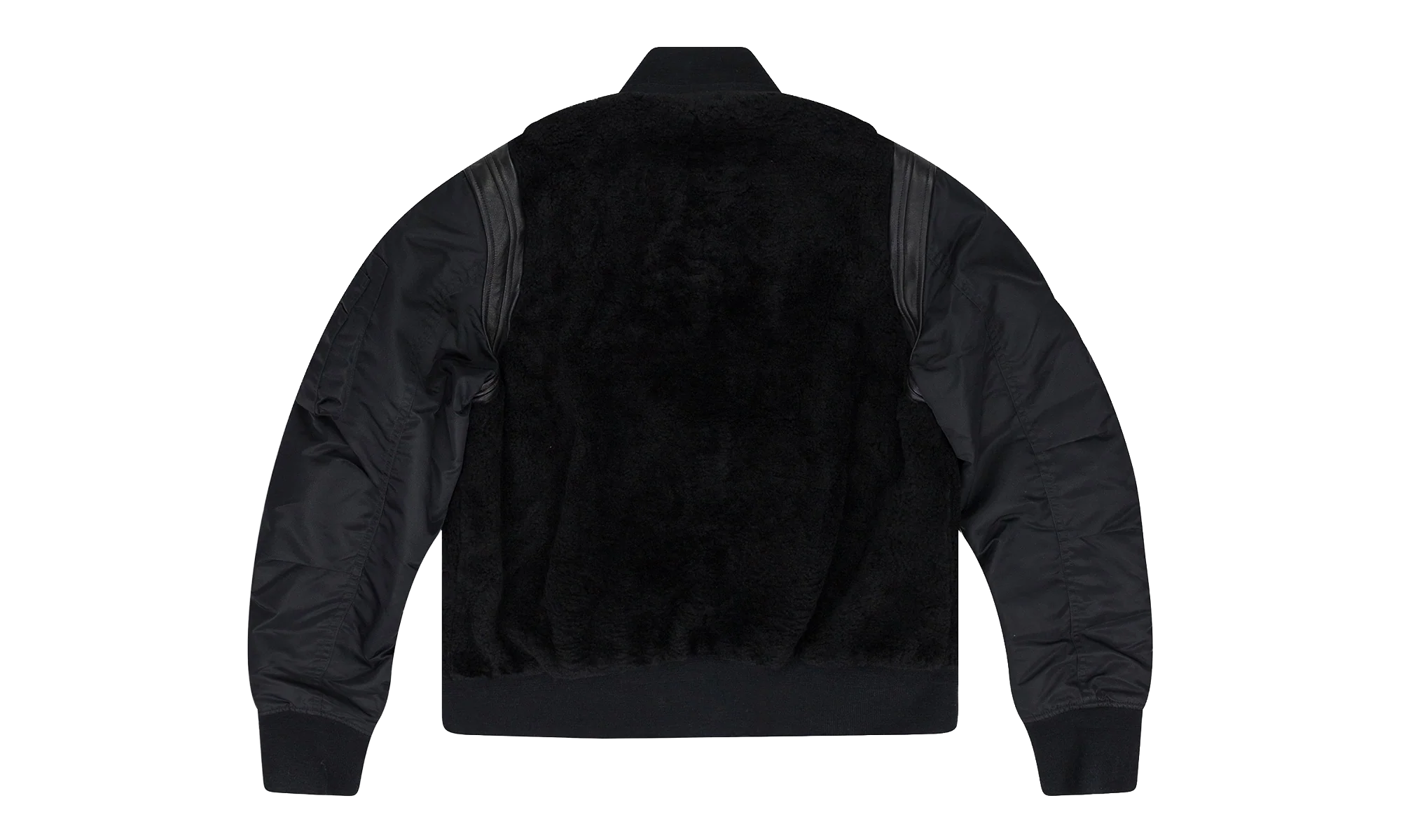 Shearling Bomber Jacket "Black" PS22MLJ026_BLACK