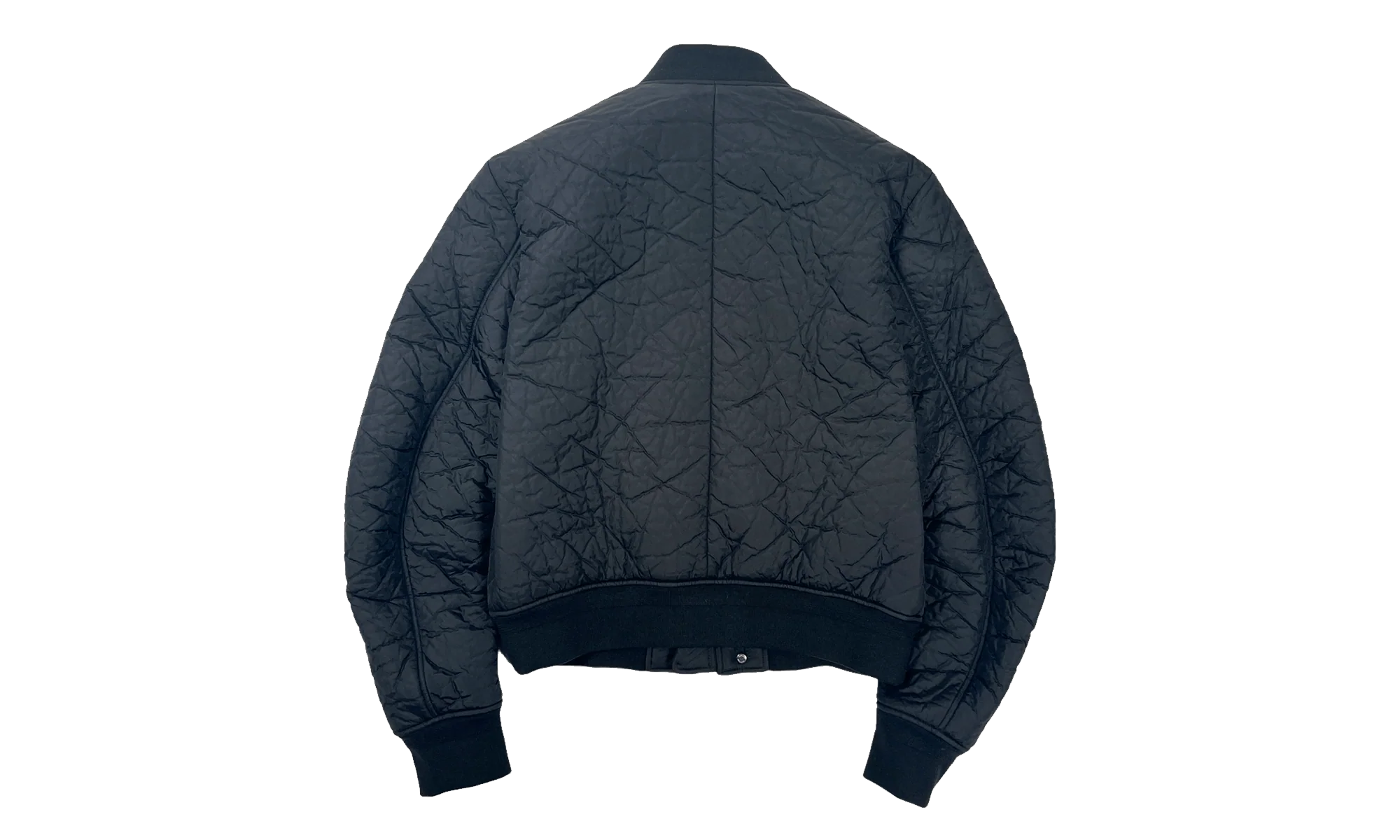 MA Logo Crinkle Nylon Bomber Jacket "Navy" PF22MOS011 001