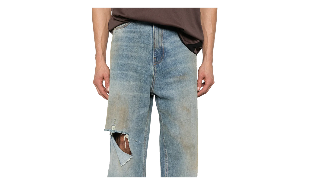 Distressed Baggy Jeans "Light Blue" UH76DP180LD LIGH
