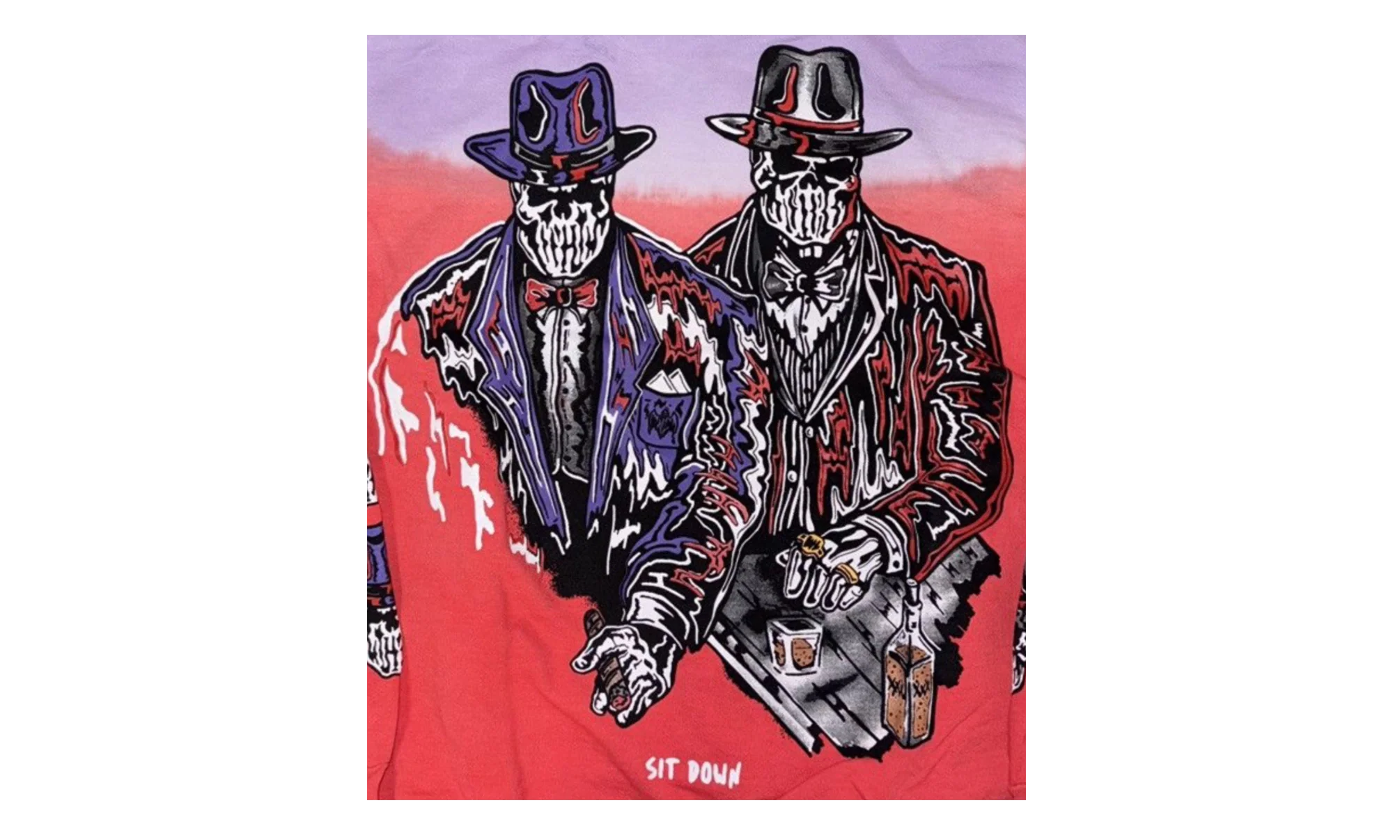 Sit Down Hoodie "Purple / Red" WL013
