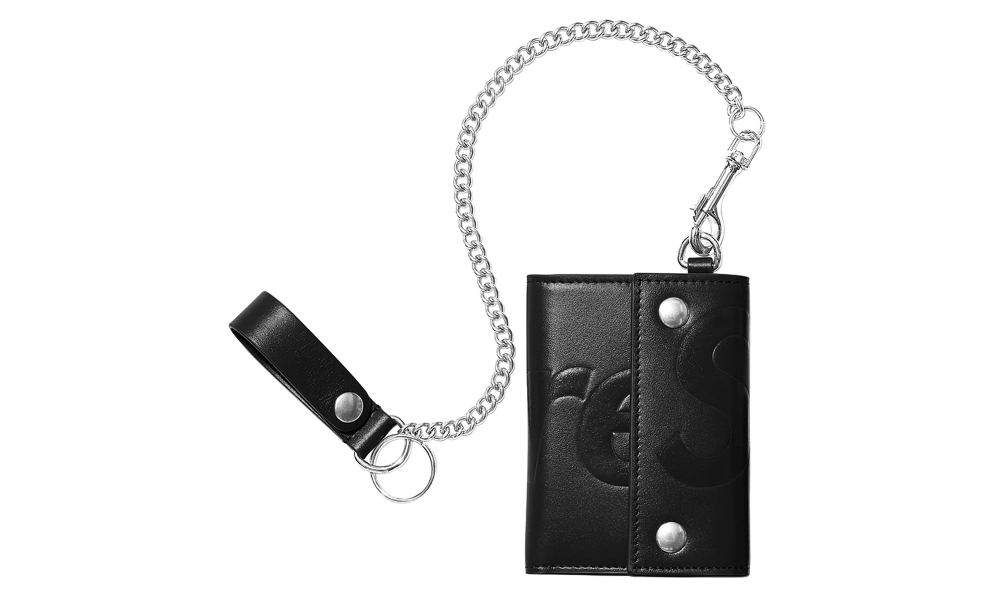 Leather Chain Wallet "SS25 - Black" SU27206