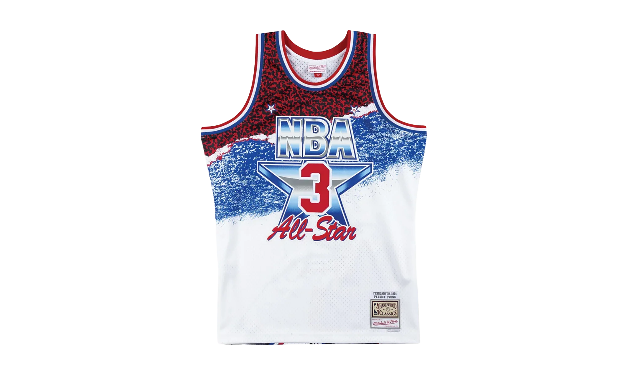 NBA Sublimated Patrick Ewing Swingman Jersey "1991 All Star East - White" SMJYNG18428 ASEWHIT91PEW