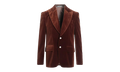Velvet Suit Jacket "Brown" PMEN024F22FAB0016060