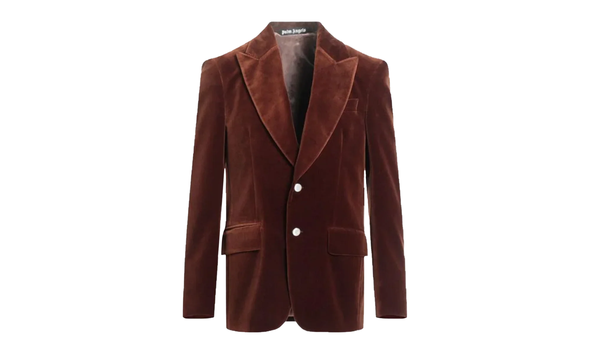 Velvet Suit Jacket "Brown" PMEN024F22FAB0016060