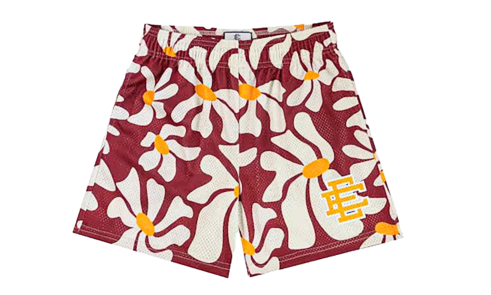 EE Basic Shorts "Red Daisies / Yellow" EE230