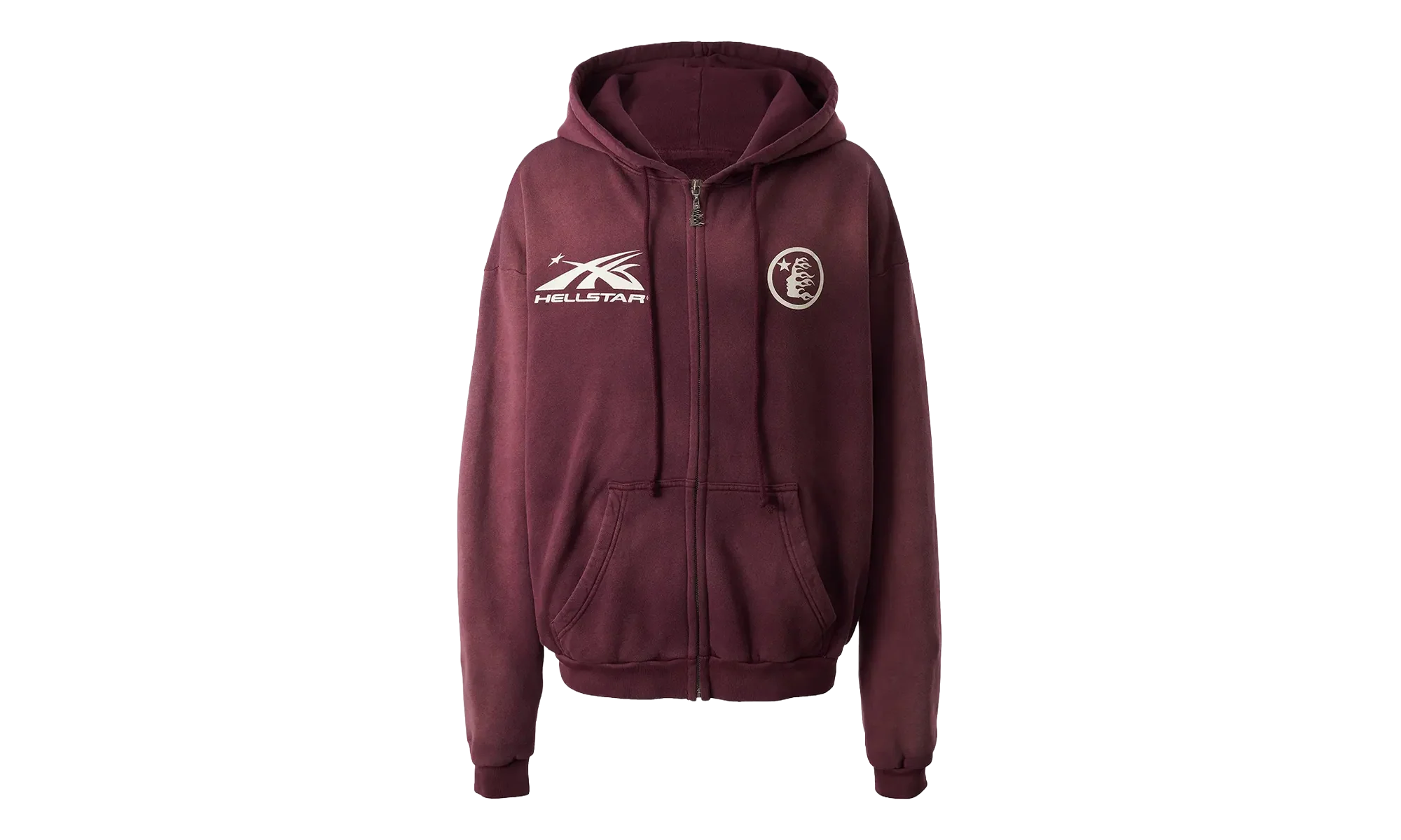 HS Logo Zip Up Hoodie "Burgundy" HSR122