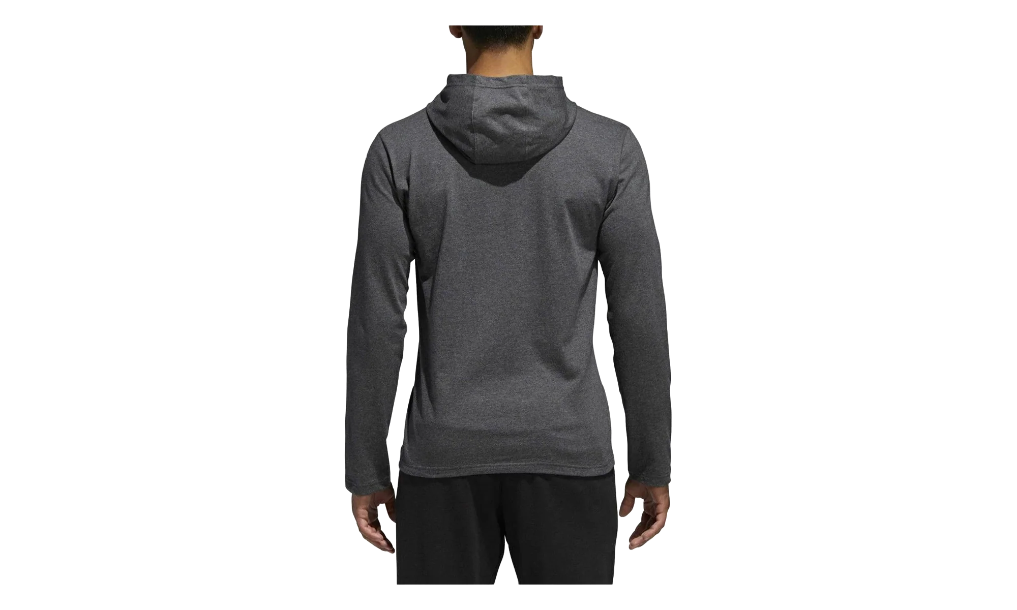 Badge of Sport Long Sleeve Hoodie "Dark Grey Heather" BR1455
