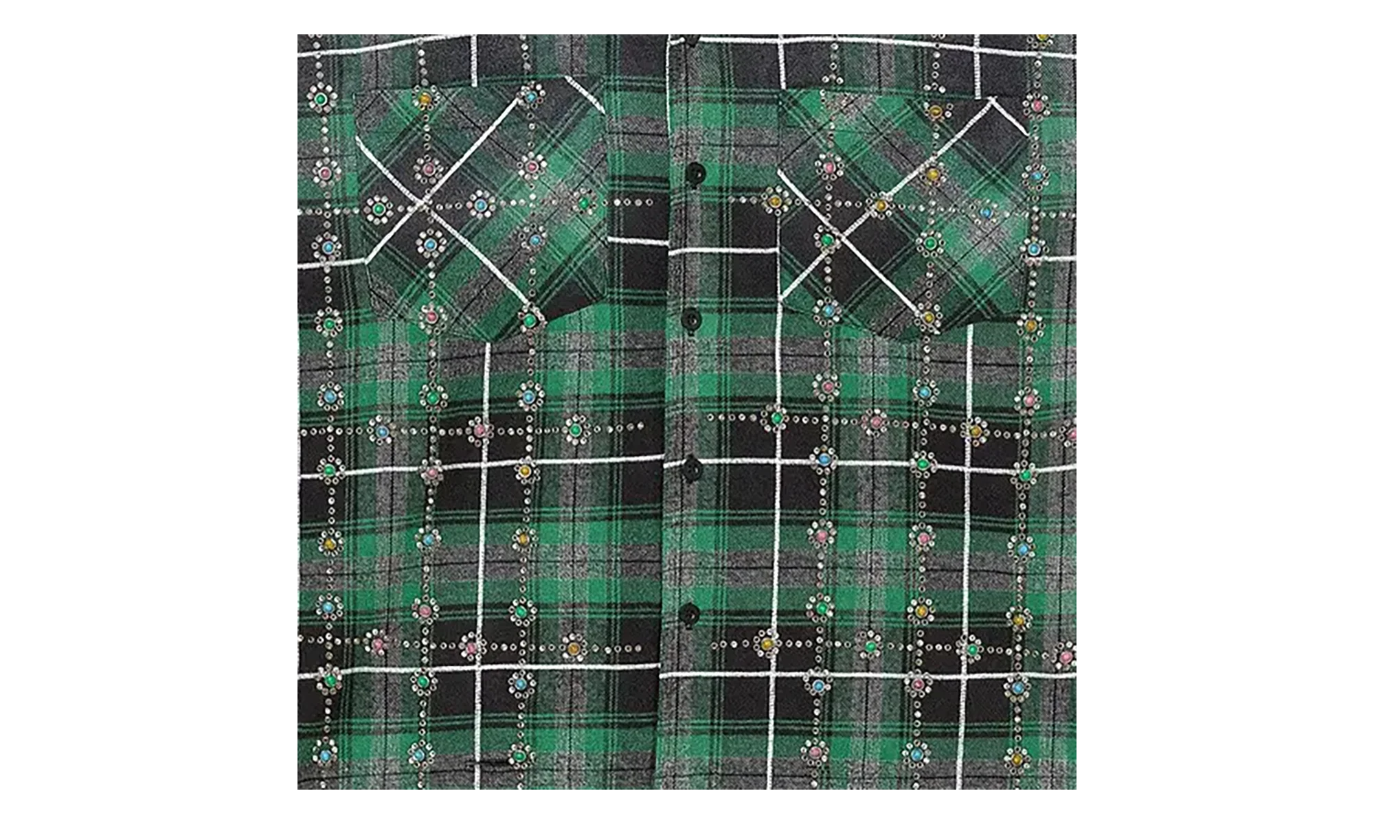 Grinch Gems Flannel "Green" VAL136