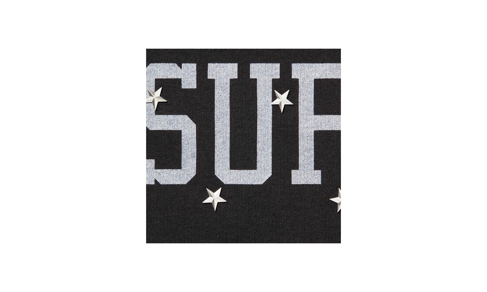 Stars Studded Hooded Sweatshirt "FW25 - Black" SU26908