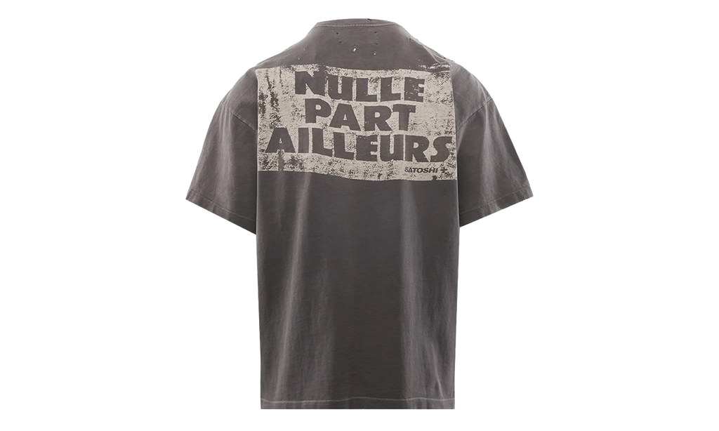 Everywhere and Nowhere Tee "Washed Black" FW25TEE014 BLK