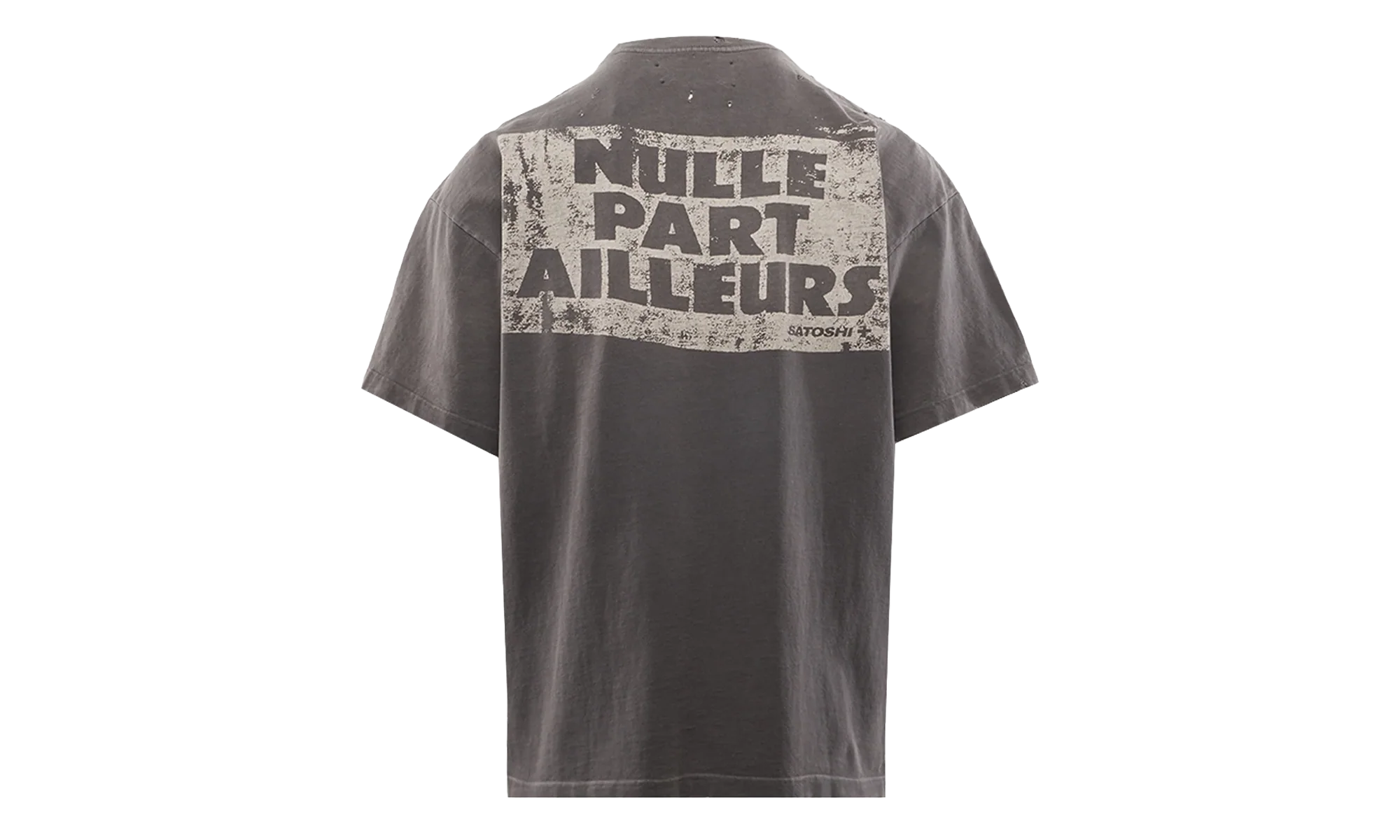 Everywhere and Nowhere Tee "Washed Black" FW25TEE014 BLK