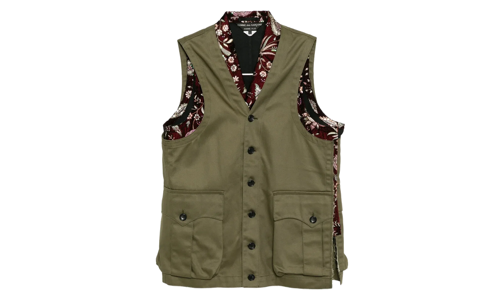 Pocket Casual Vest "Burgundy Khaki" PP V004 051