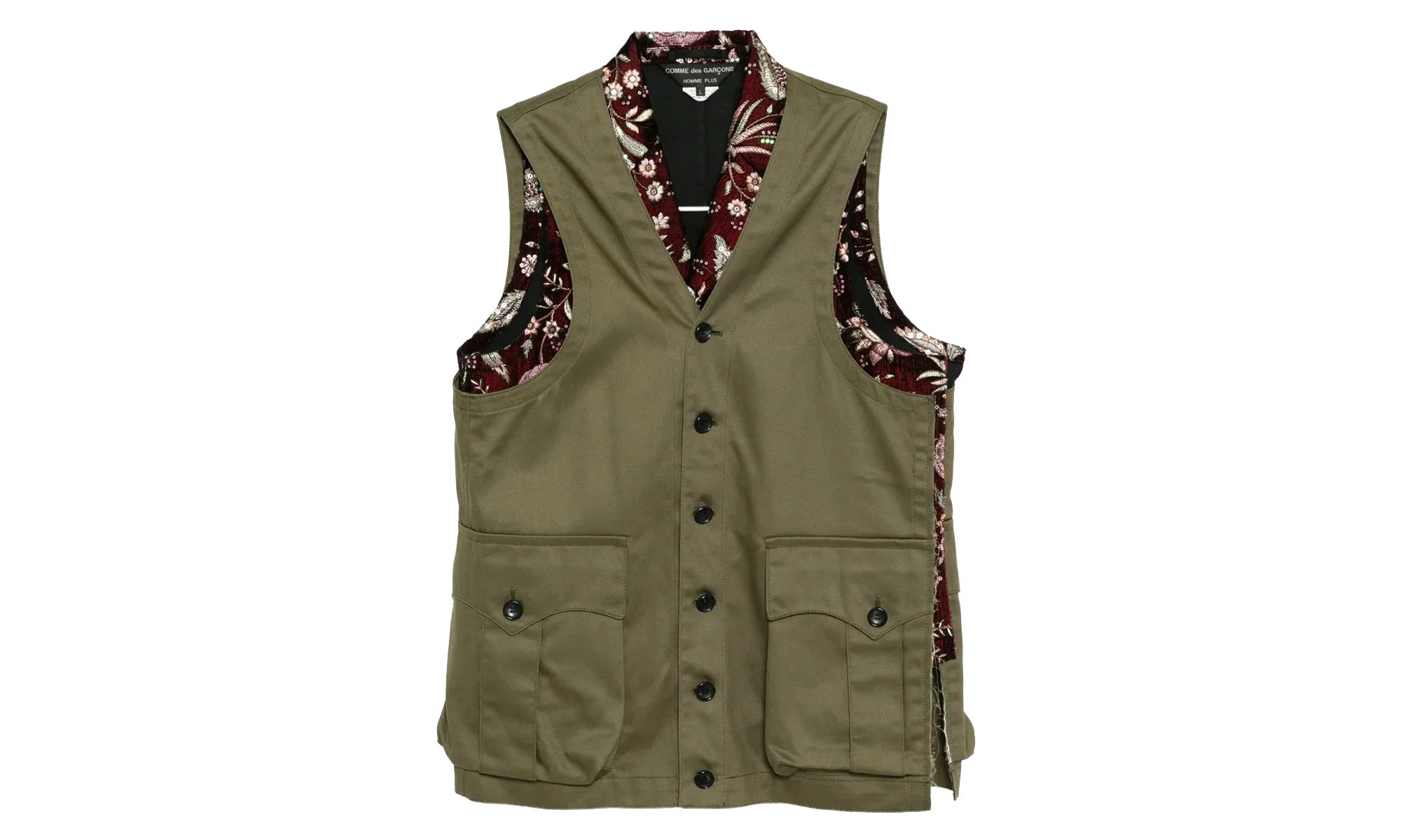 Pocket Casual Vest "Burgundy Khaki" PP V004 051