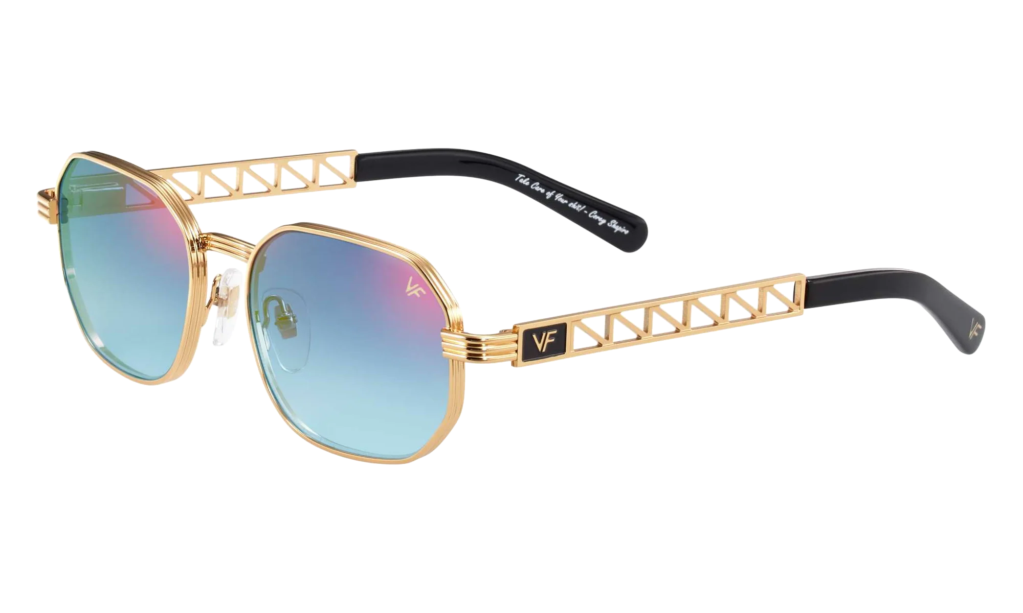 Hustler Jacques Cartier Edition 24KT "Yellow Gold / Royal Blue Two-Tone Multi Flash" JCHU2 0005 11C3