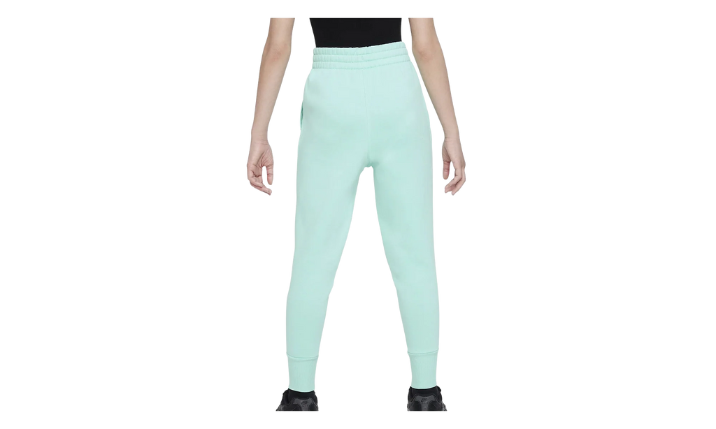 Sportswear Club Fleece Girls' High-waisted Fitted Pants GS "Emerald Rise / Emerald Rise / White" FD2921 349