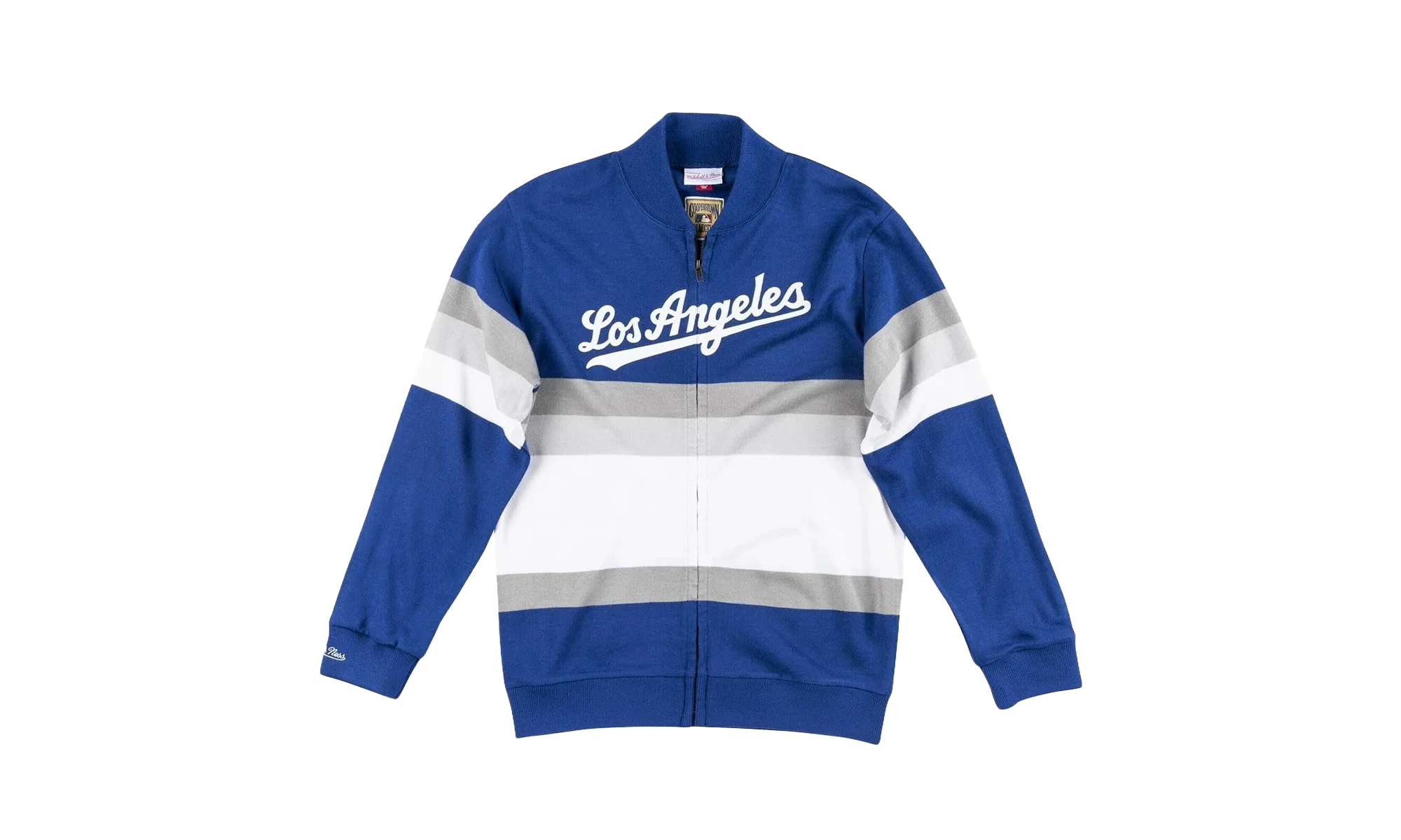 MLB Front Stripe Full Zip Sweater "Los Angeles Dodgers - Royal" SWTRAJ18024 LADROYA