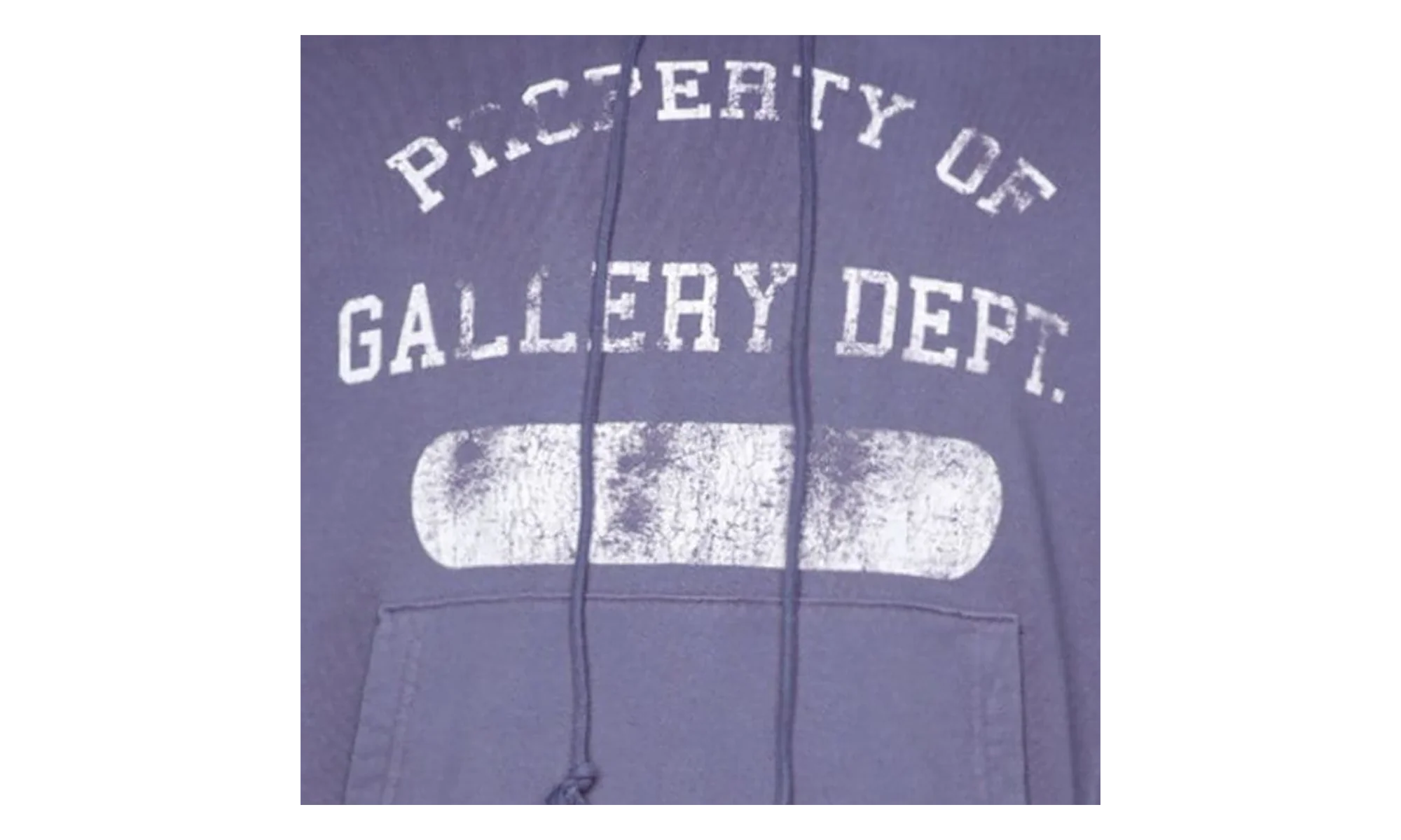 Property Print Cotton Hoodie "Purple" GD079