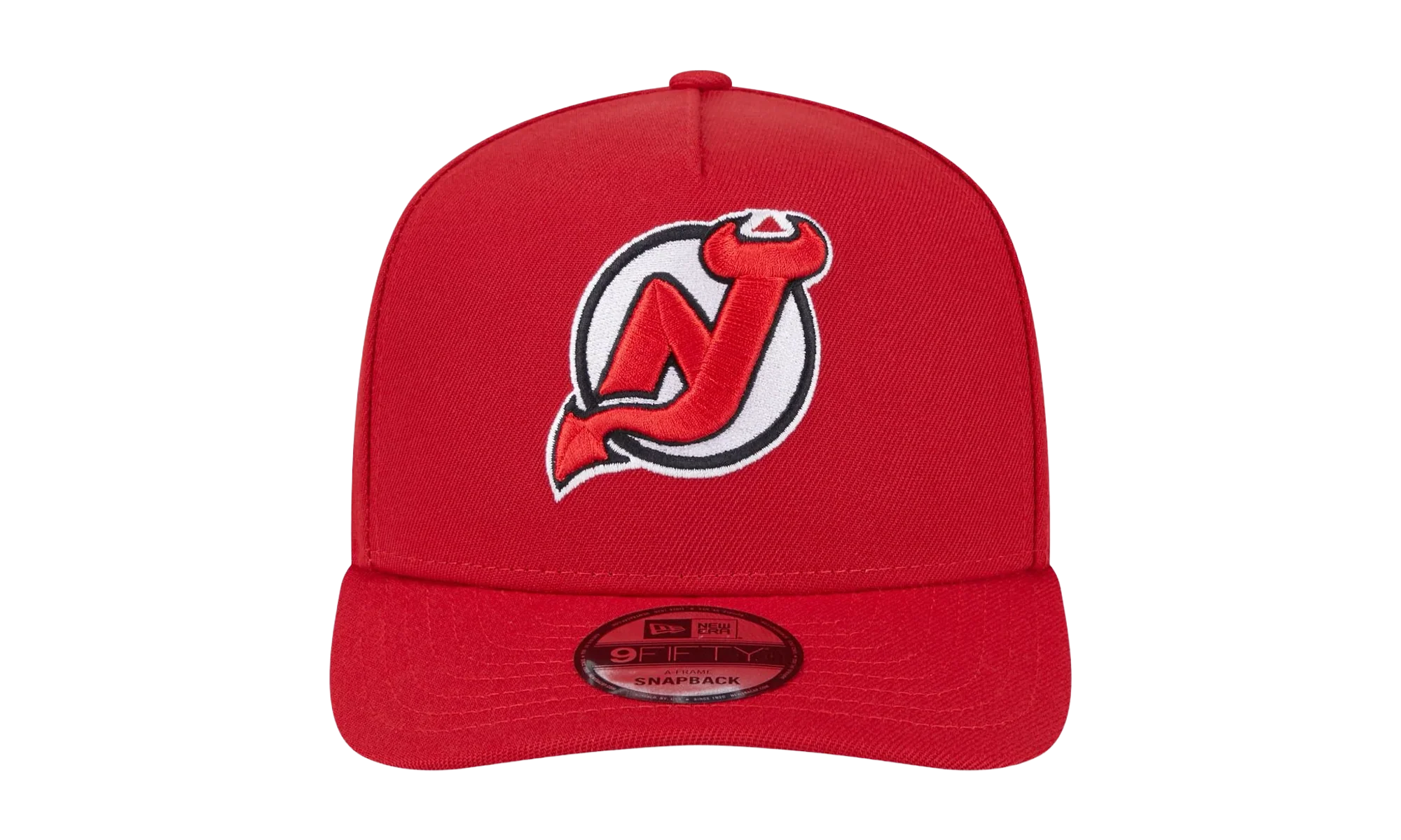 9FIFTY New Jersey Devils A Frame Snapback Hat "Red" NE172