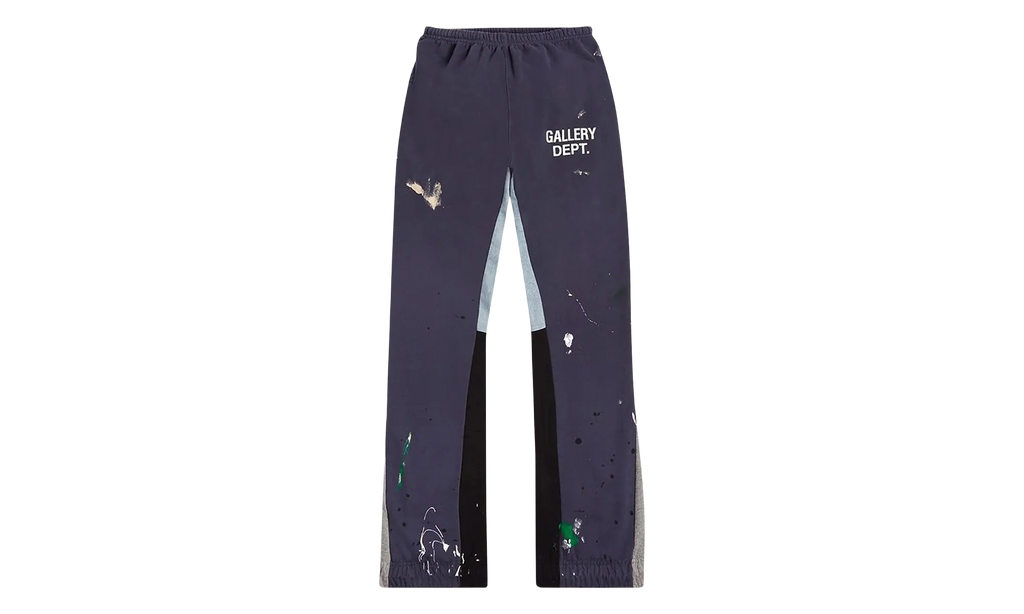 Painted Flare Sweatpants "Navy" GD030