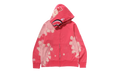 Hand Dye Shark Full Zip Hoodie "Red" 1L30 115 002 RED