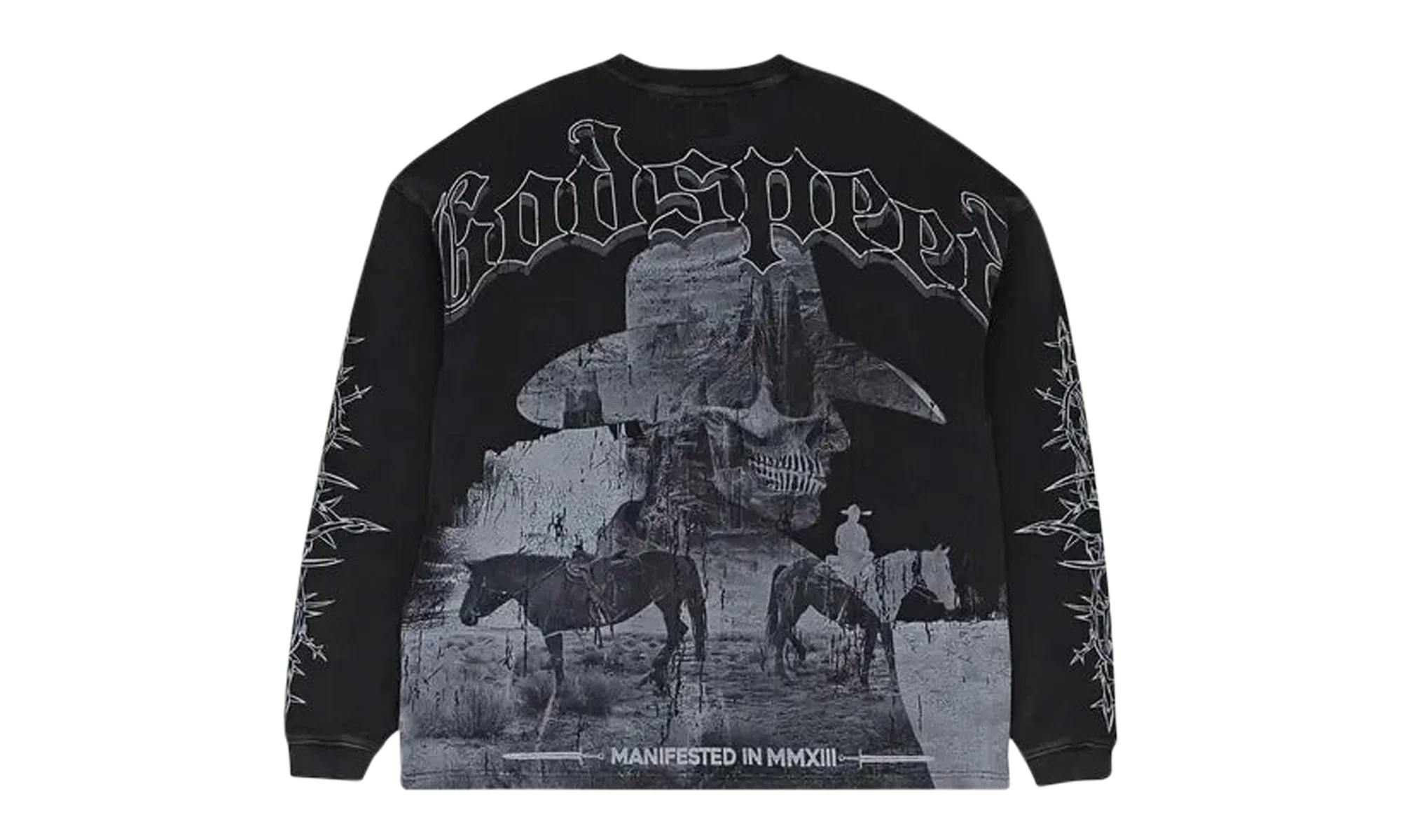 Once Upon A Time Thermal Long-Sleeve T-Shirt "Black Wash" 57T5Z64E