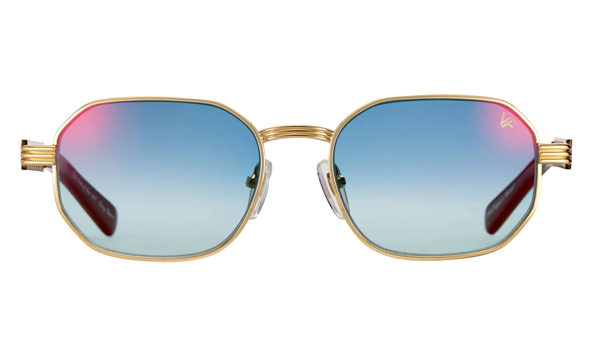 Hustler Jacques Cartier Edition 24KT "Yellow Gold / Royal Blue Two-Tone Multi Flash" JCHU2 0005 11C3