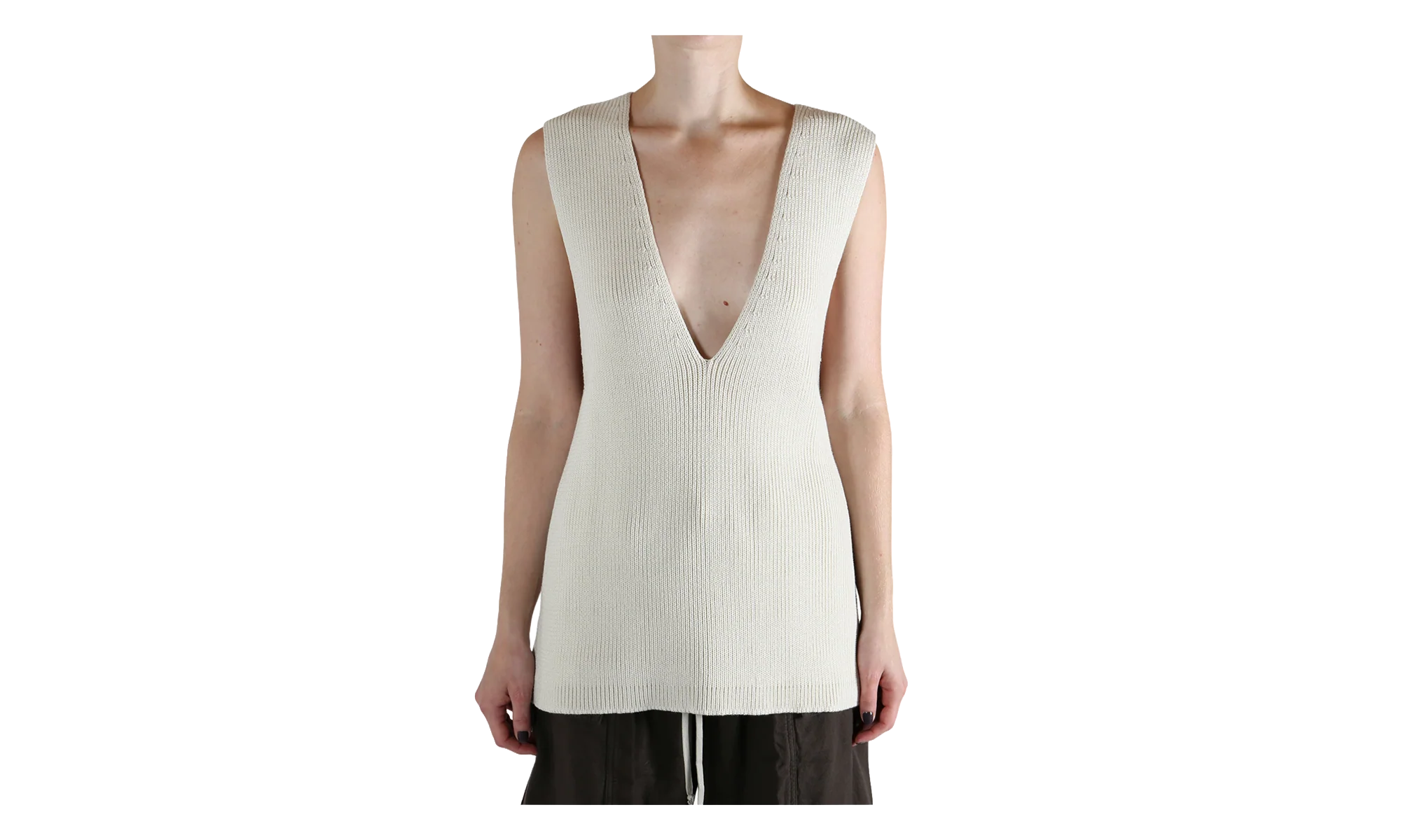 Maglia V Neck Top WMNS "Natural" RO02E4658 KWVH 21