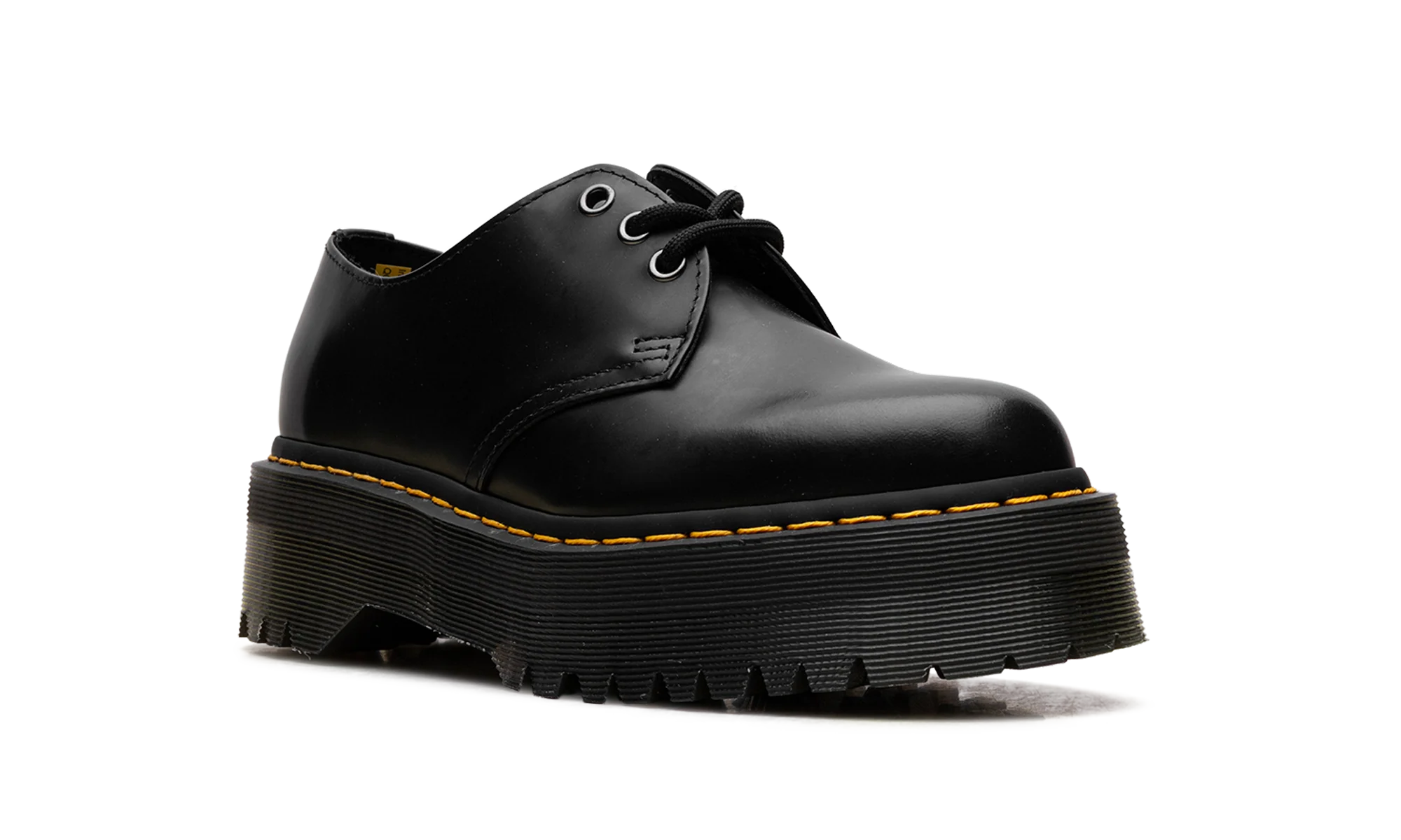 1461 Quad Polished Smooth Leather Derby "Black" 25567001