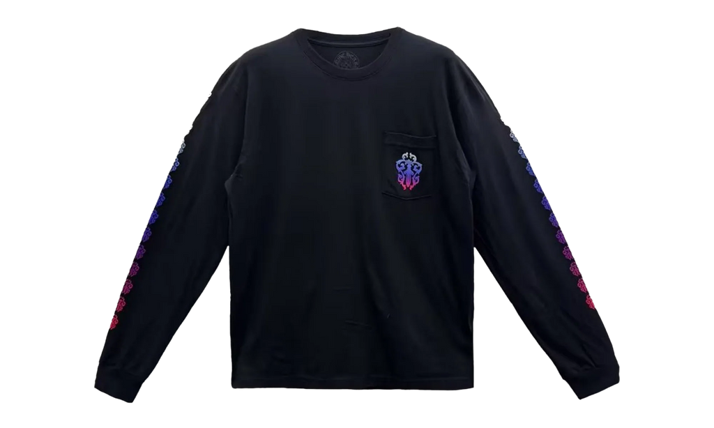 Gradient Dagger Horseshoe Long Sleeve Tee "Black" CHRM0789