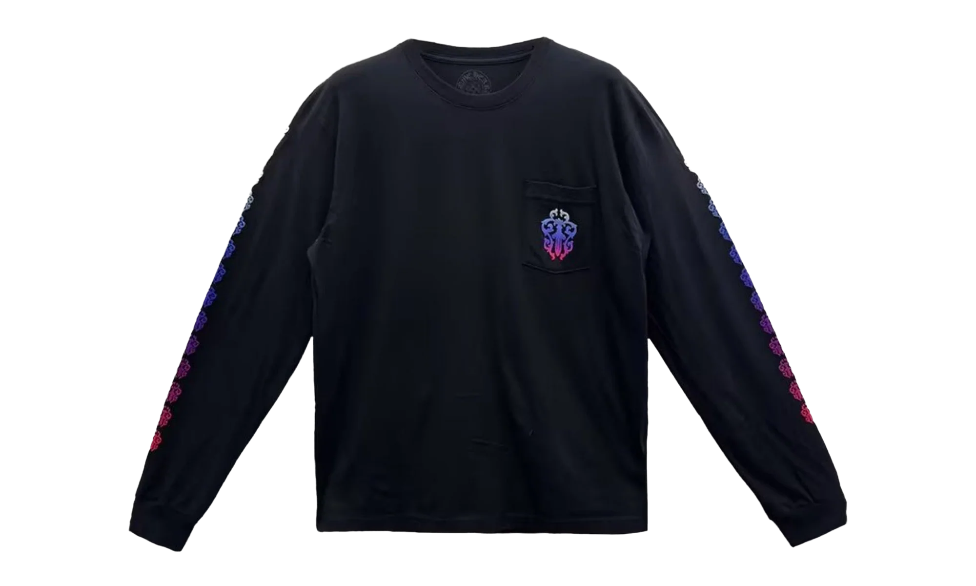 Gradient Dagger Horseshoe Long Sleeve Tee "Black" CHRM0789