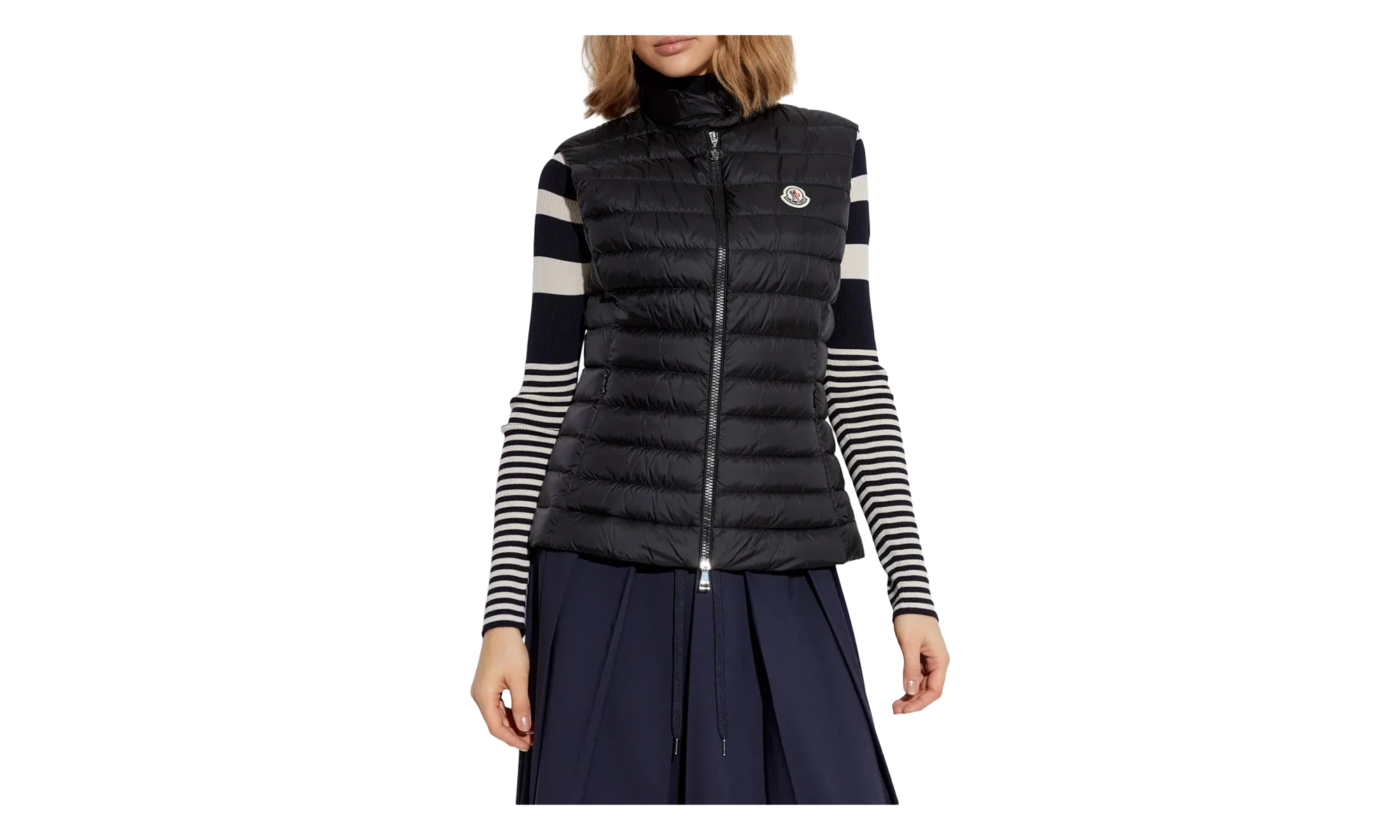 Igens Stand Collar Vest WMNS "Black" MON65