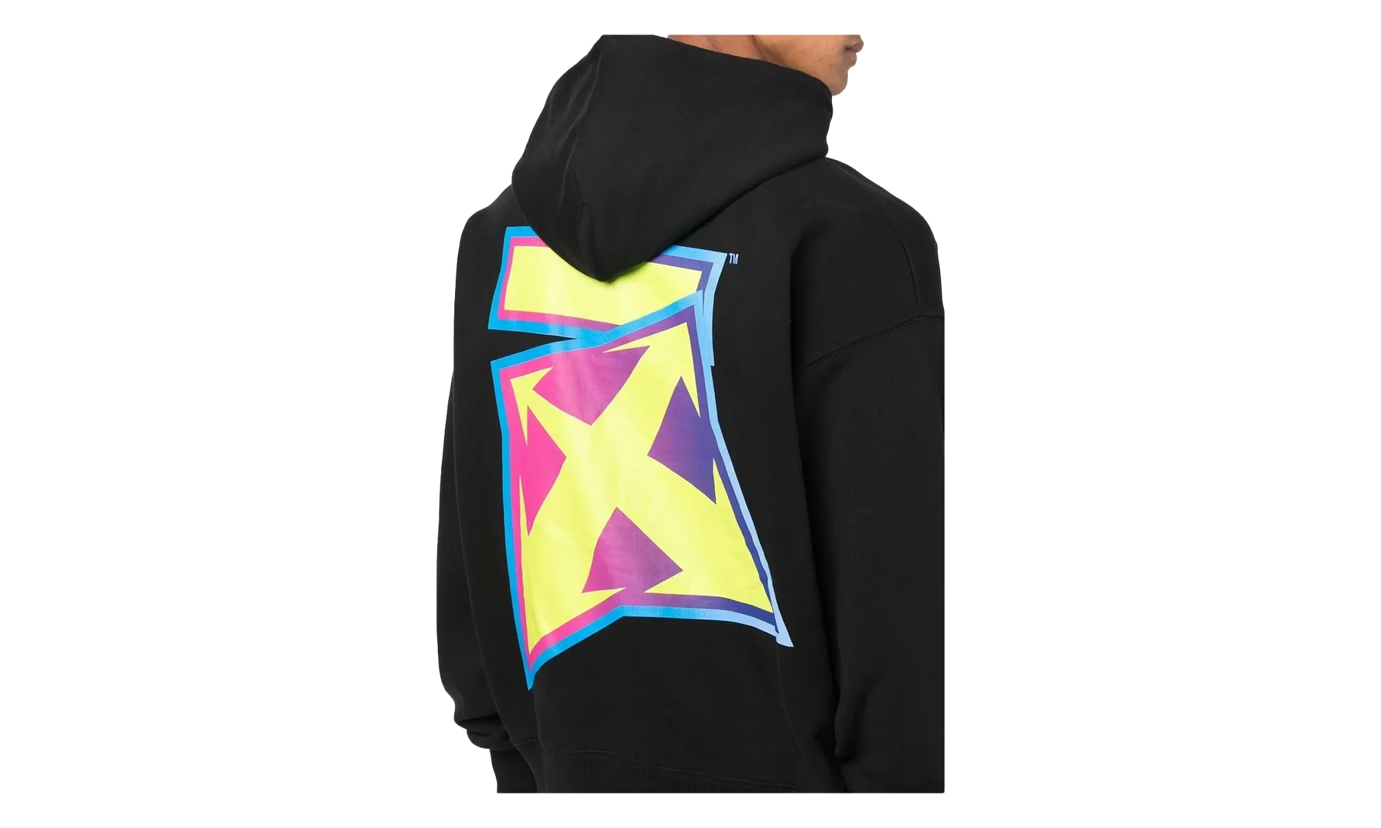 Degrade Thunder Skate Arrows Oversized Hoodie "Black / Multi" OMBB085F22FLE0041070