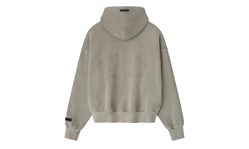Embroidered Classic Full Zip Hoodie "Smoke Grey" 192HO254781F