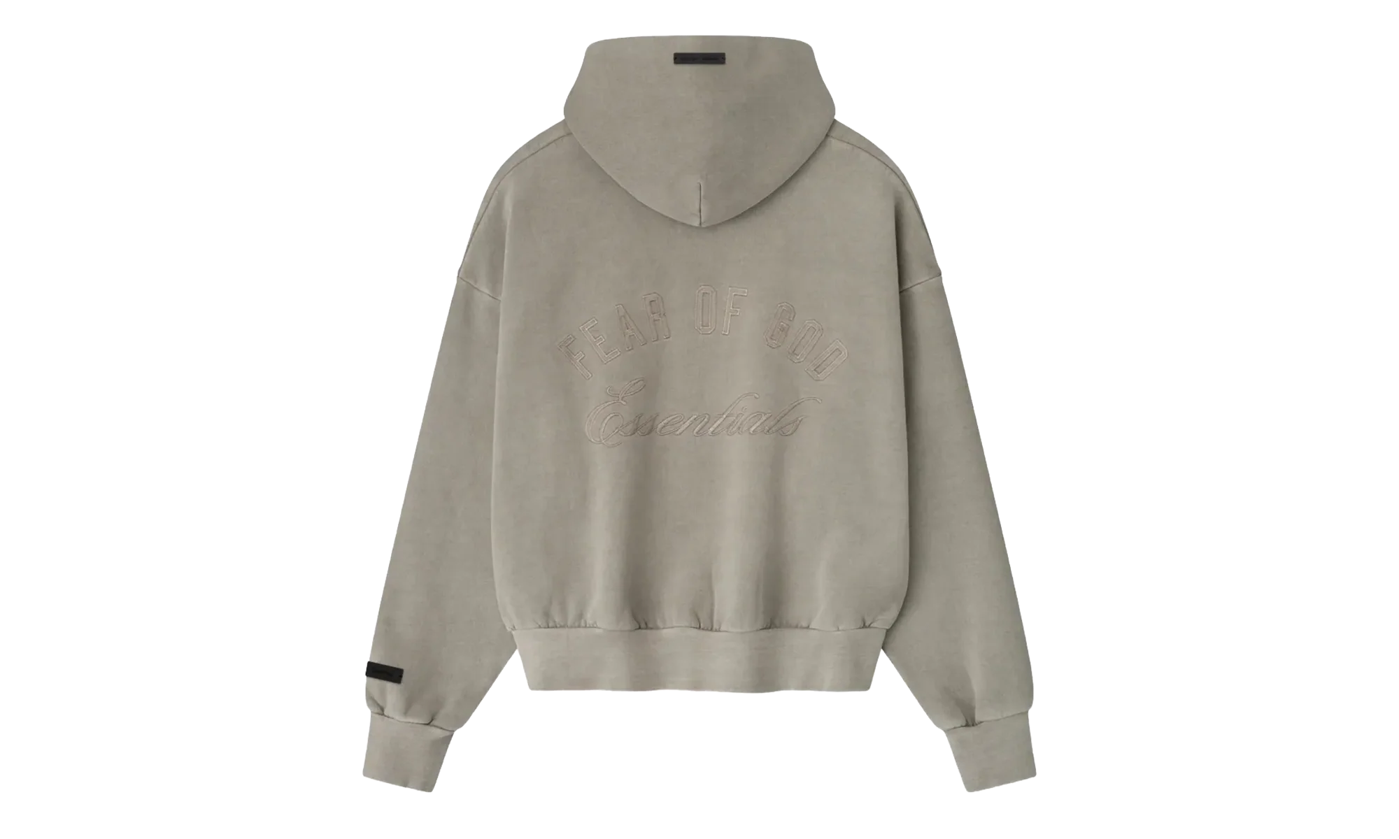 Embroidered Classic Full Zip Hoodie "Smoke Grey" 192HO254781F