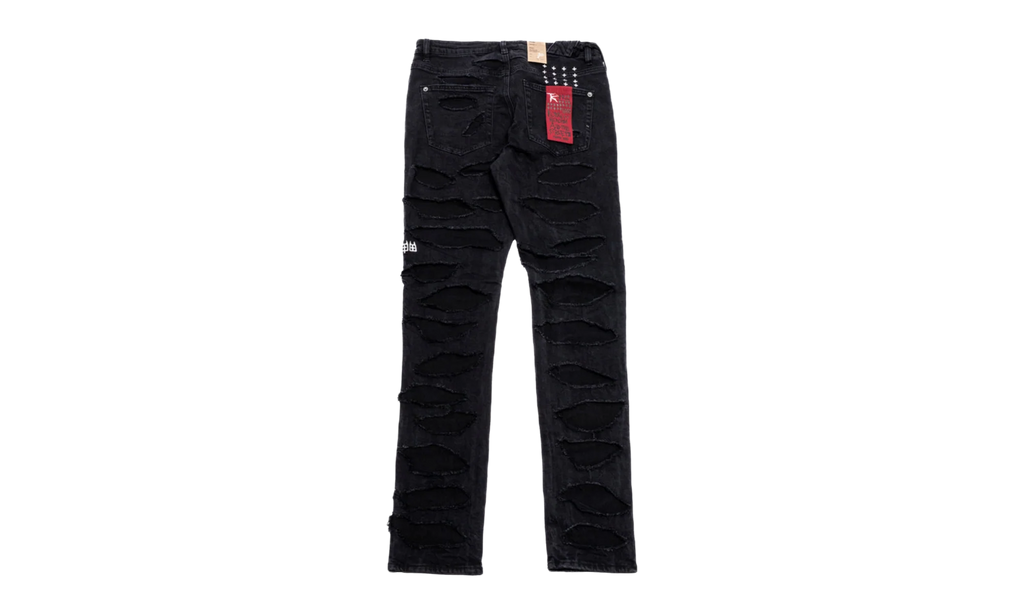 KSUBI Trippie Redd Chitch Shredded Jeans "Black" CNT4QG7A