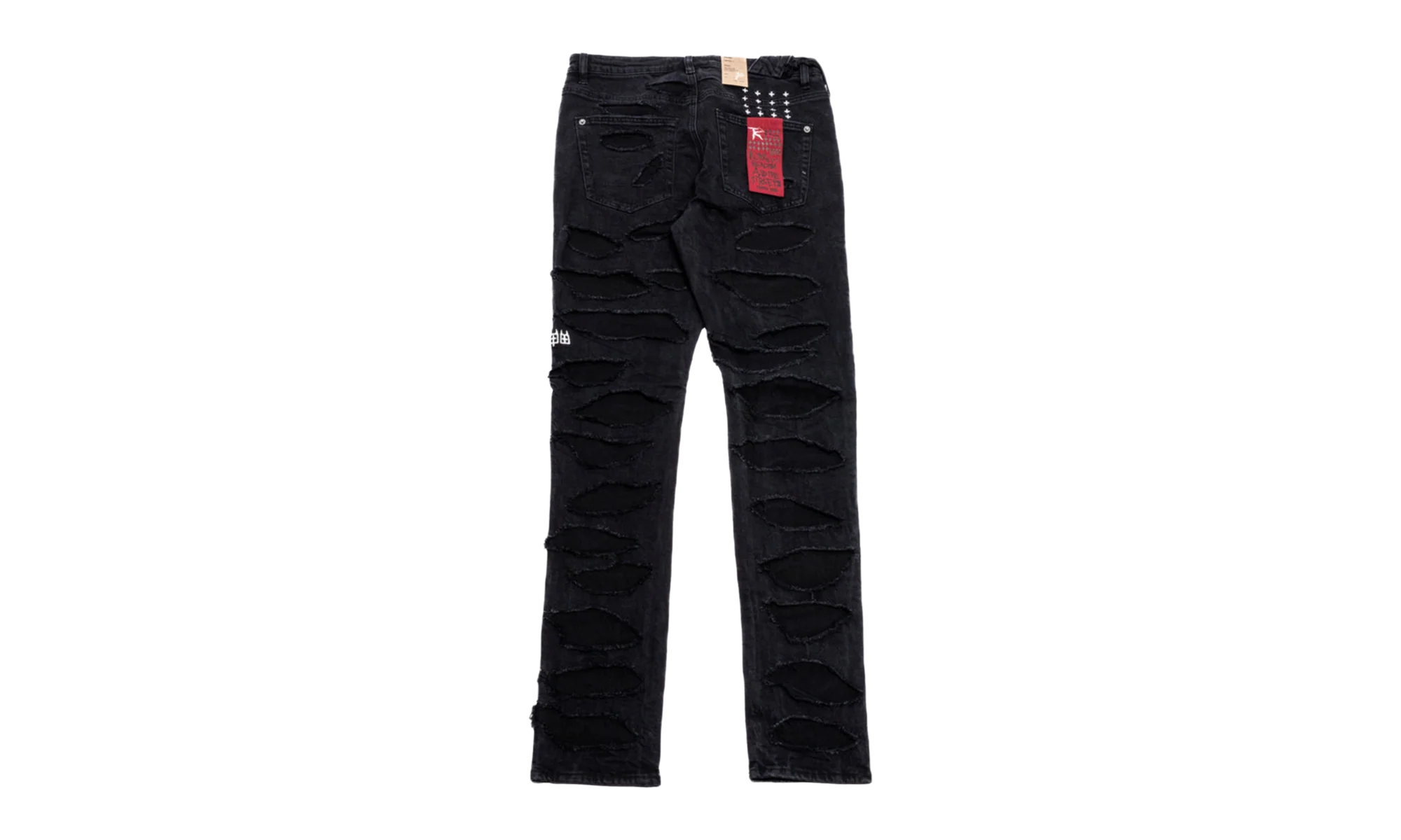 KSUBI Trippie Redd Chitch Shredded Jeans "Black" CNT4QG7A