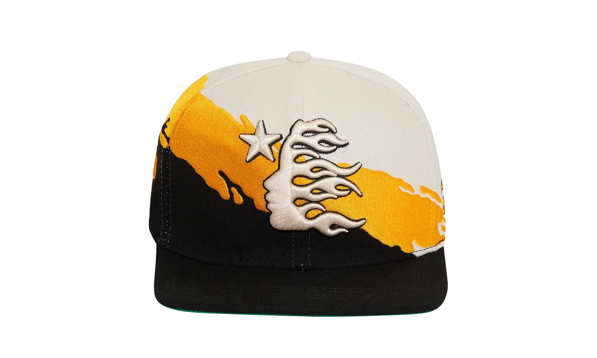 Paintbrush Snapback Hat "Orange / Black" HSR152